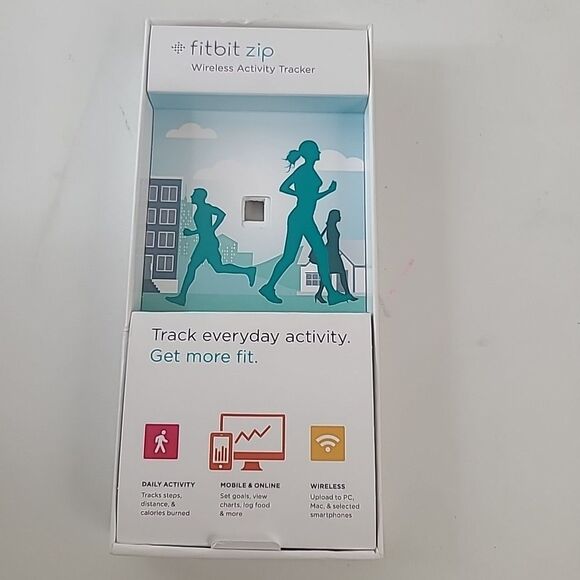Fitbit Zip Wireless Activity Tracker Black FB301 WORK TESTED New Battery - Picture 10 of 11